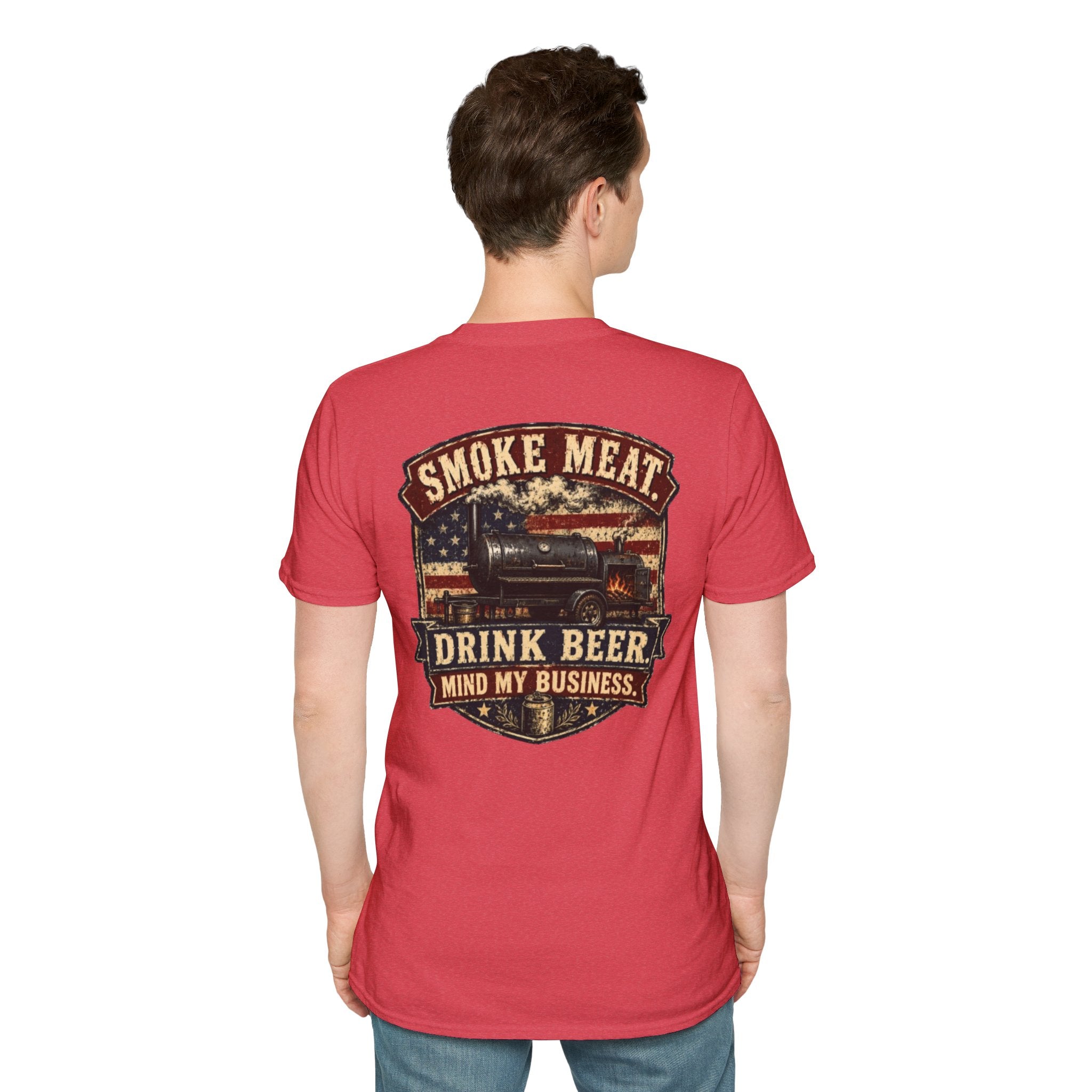 Trade Raised Logo T-Shirt — Vintage Farmer Sunrise Graphic Tee