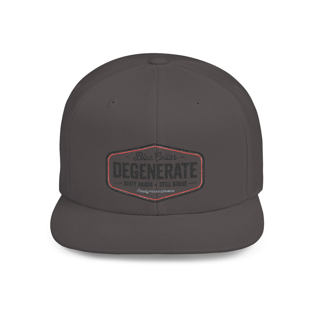 Snapback Hat — "Degenerate" Embroidered