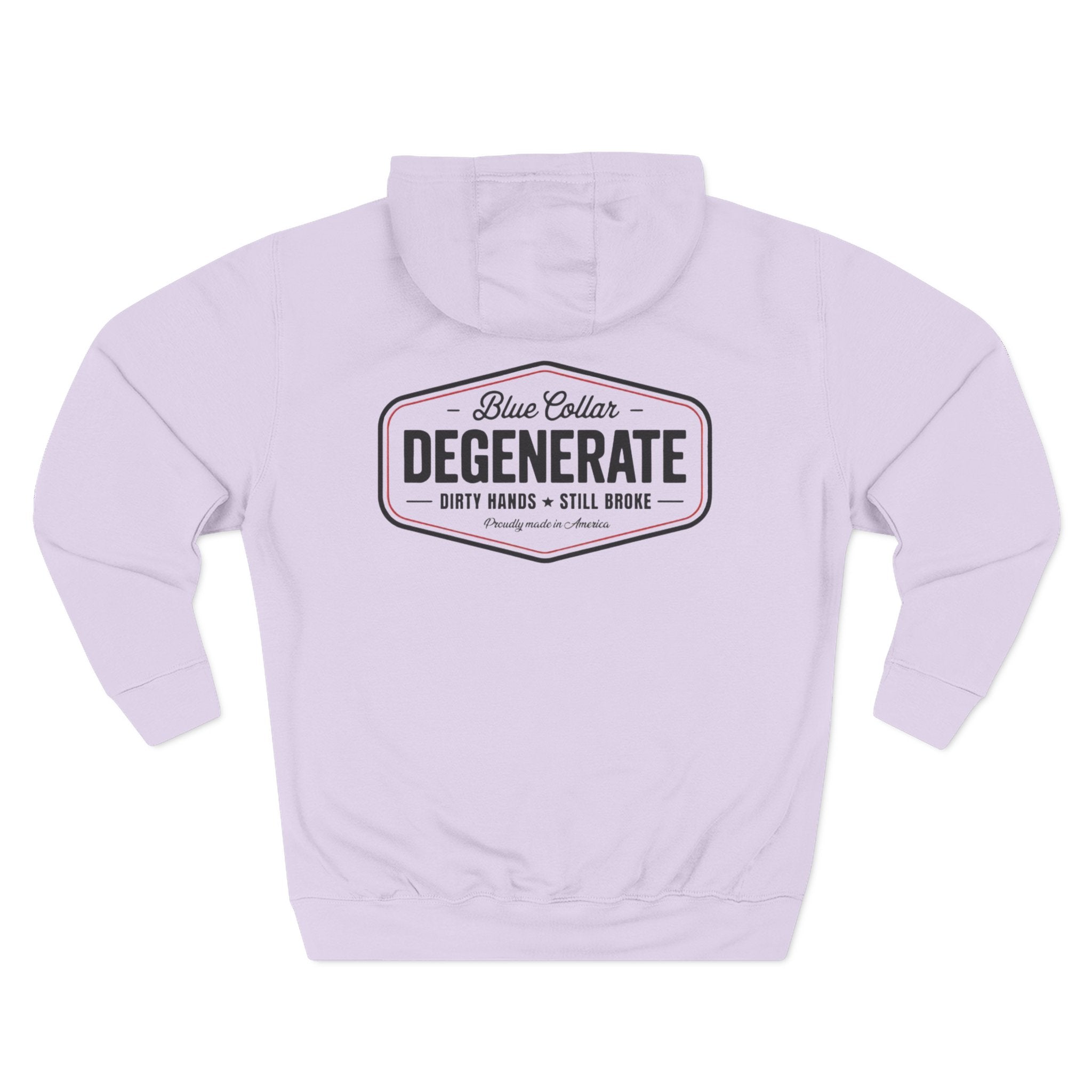 Blue Collar Degenerate Hoodie – 'Degenerate' Workwear Fleece Pullover