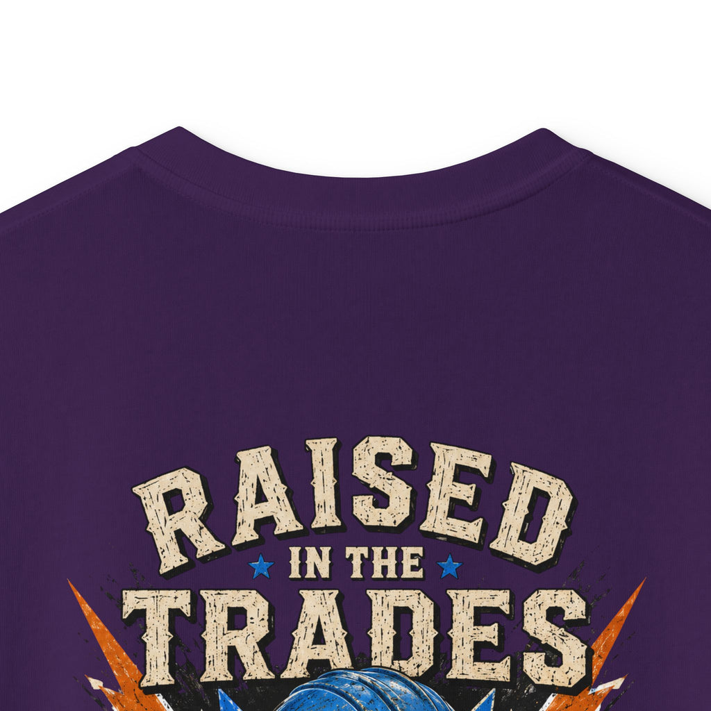 Kids T-Shirt - "Raised With Trades" Blue Collar Kid Graphic Tee