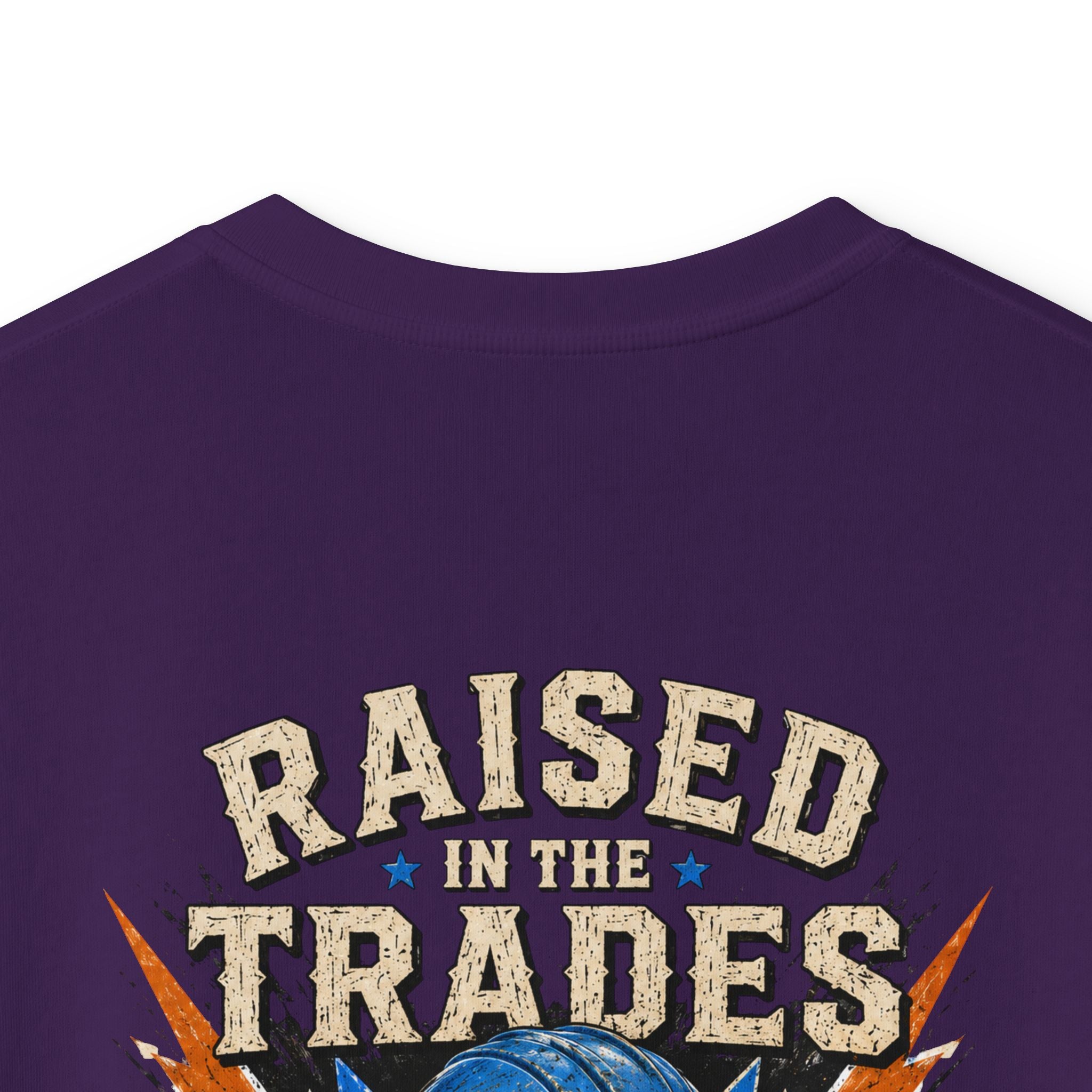 Kids T-Shirt - "Raised With Trades" Blue Collar Kid Graphic Tee