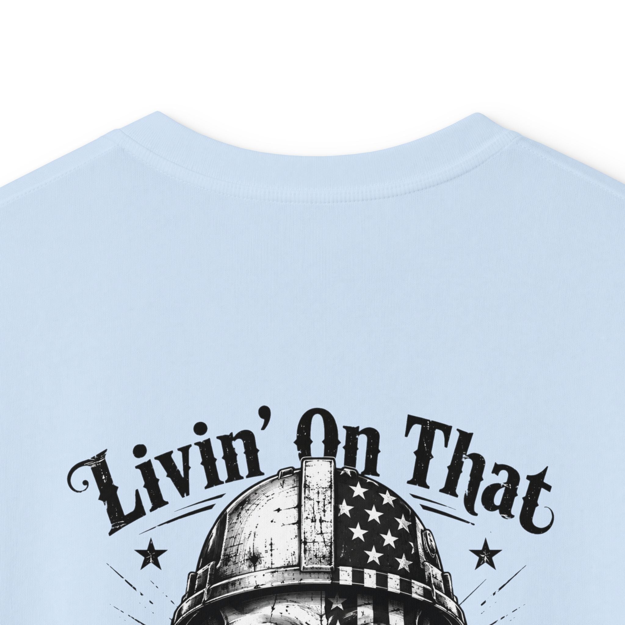 Kids Tee — "Livin' On That Blue Collar Dollar" Skull Workwear Graphic