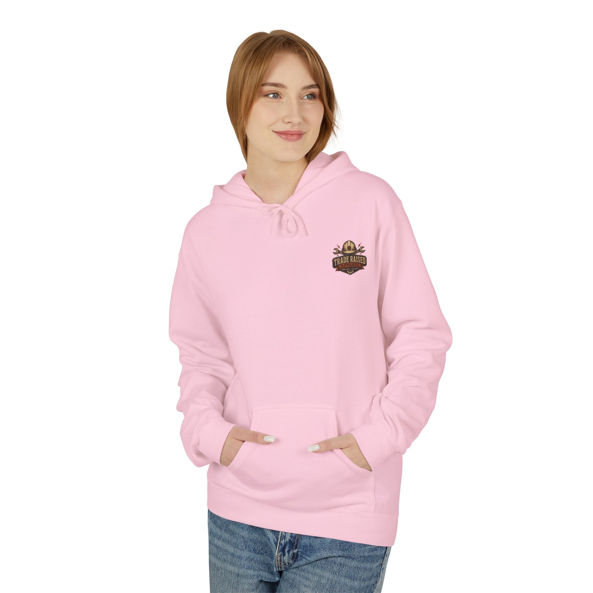 Somebody's Spoiled Blue Collar Wife Hoodie - Pink Retro Graphic Pullover
