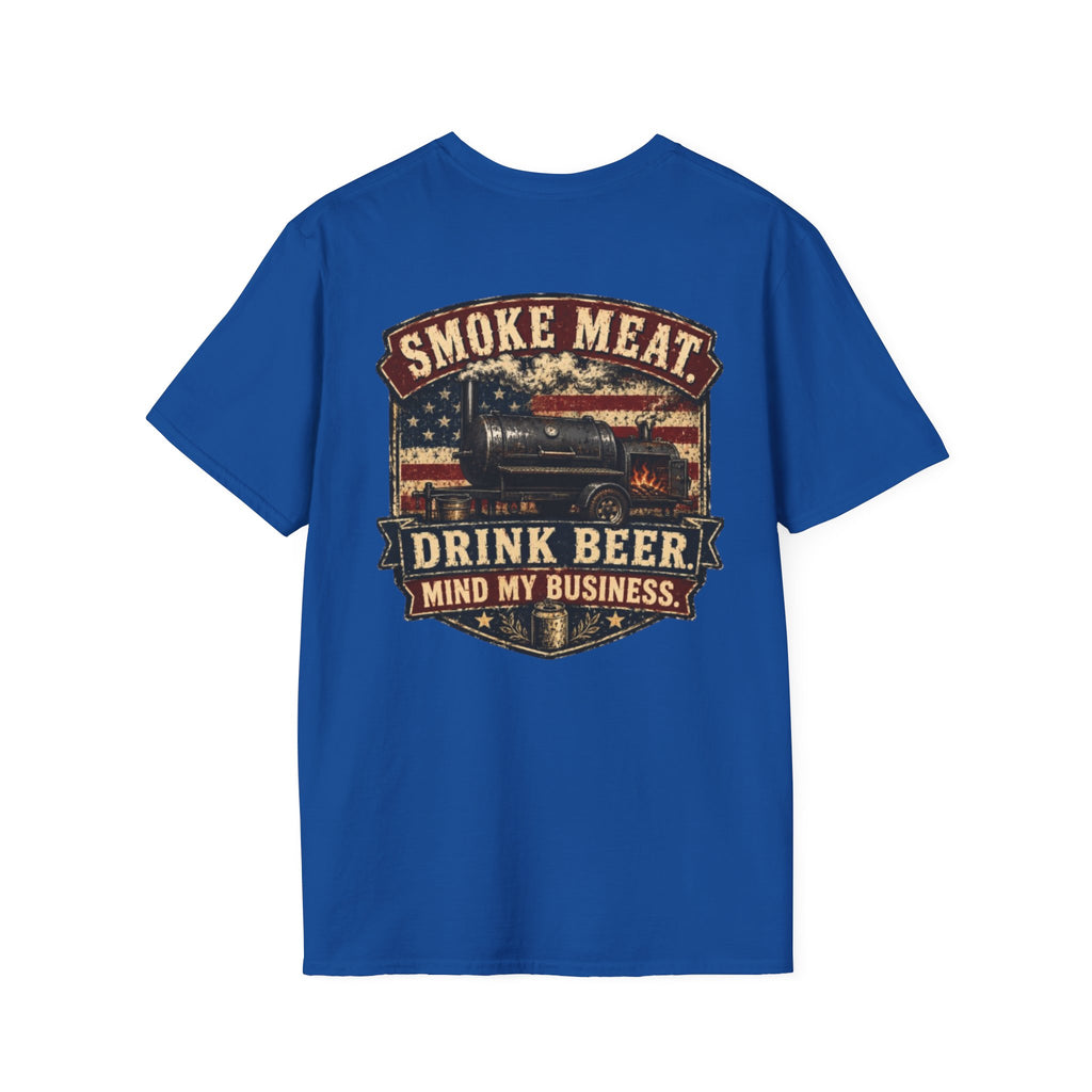 Trade Raised Logo T-Shirt — Vintage Farmer Sunrise Graphic Tee