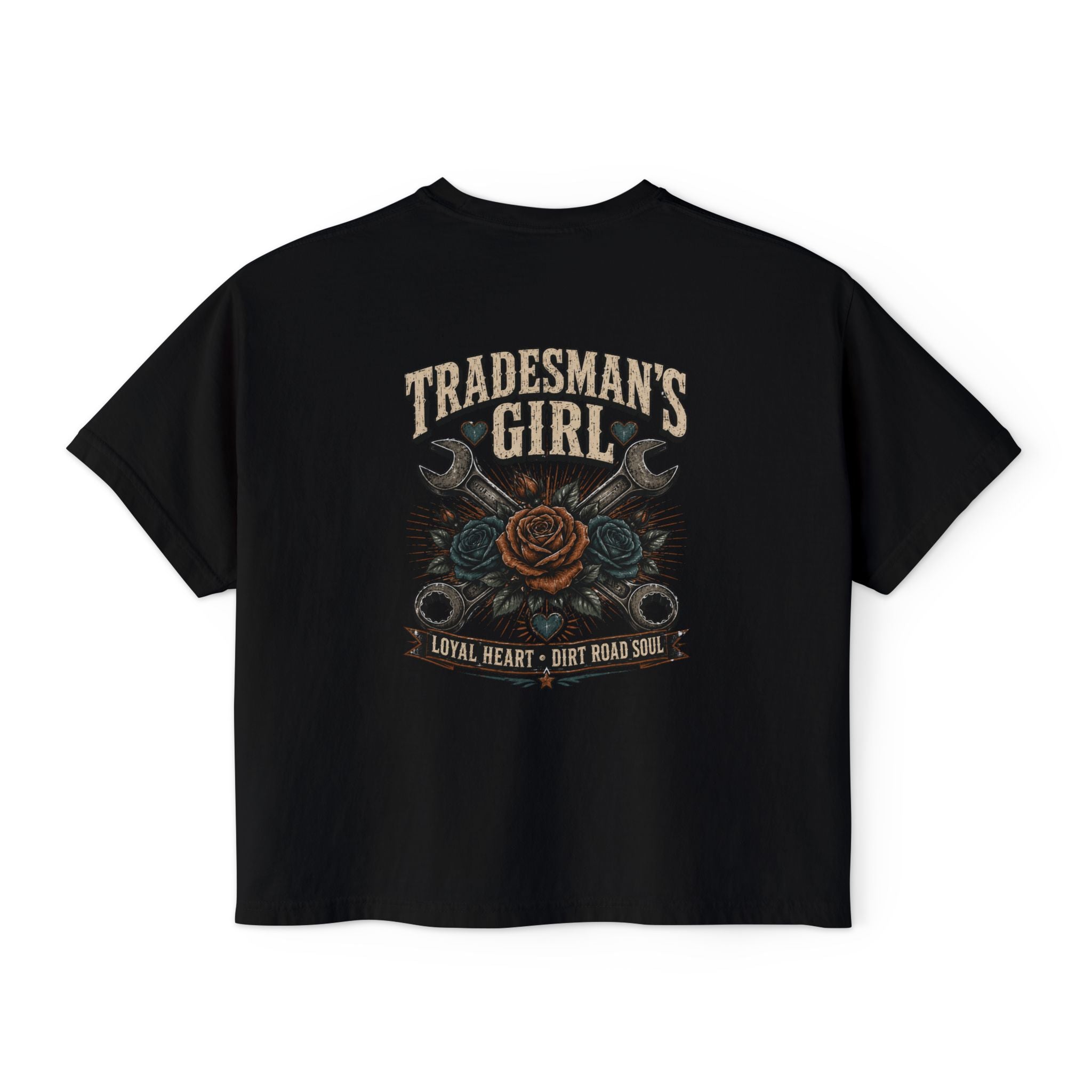 Tradesman's Girl Boxy Tee — Women's Workwear Graphic T‑Shirt