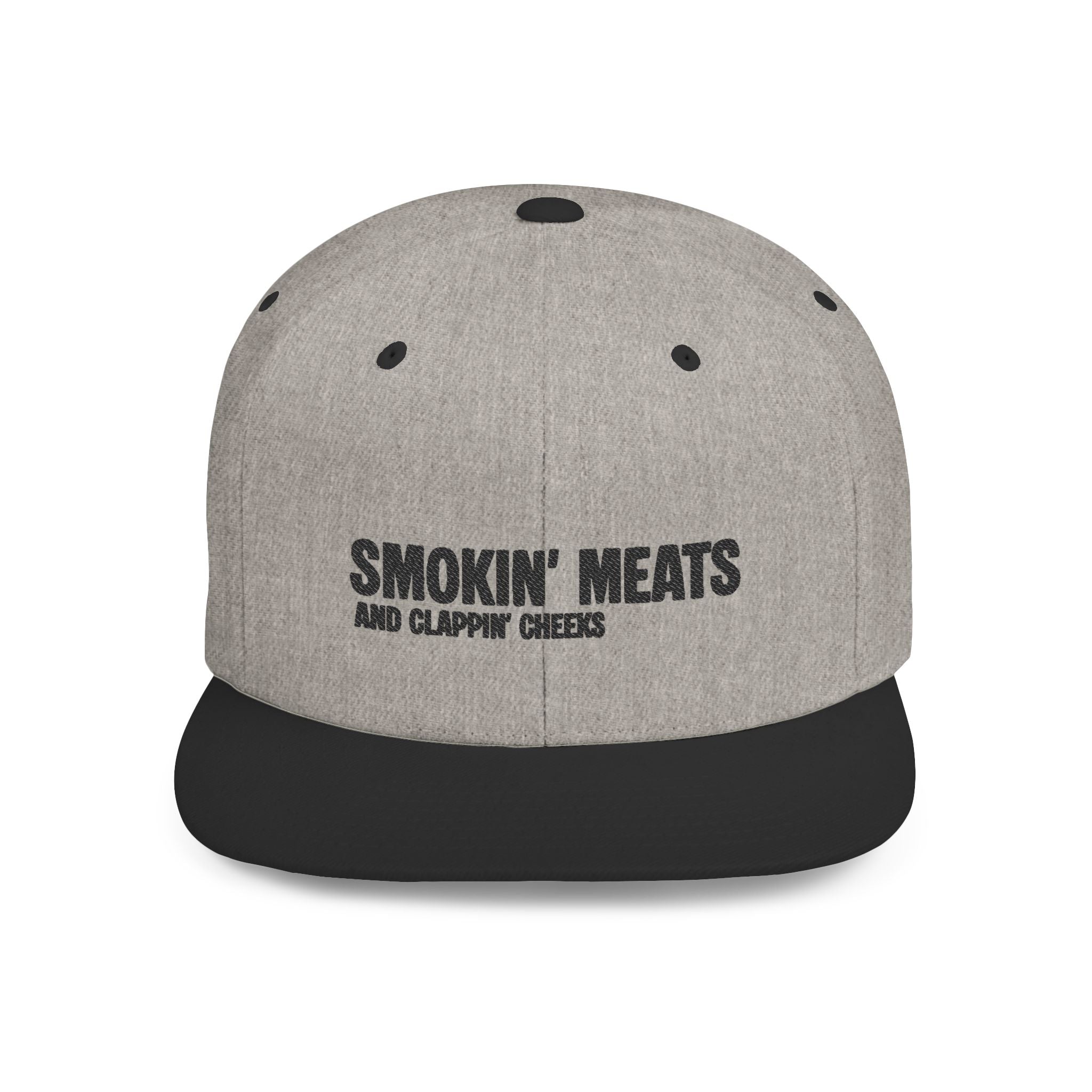 Snapback Hat — "Smokin' Meats and Clappin' Cheeks" BBQ Grill Cap