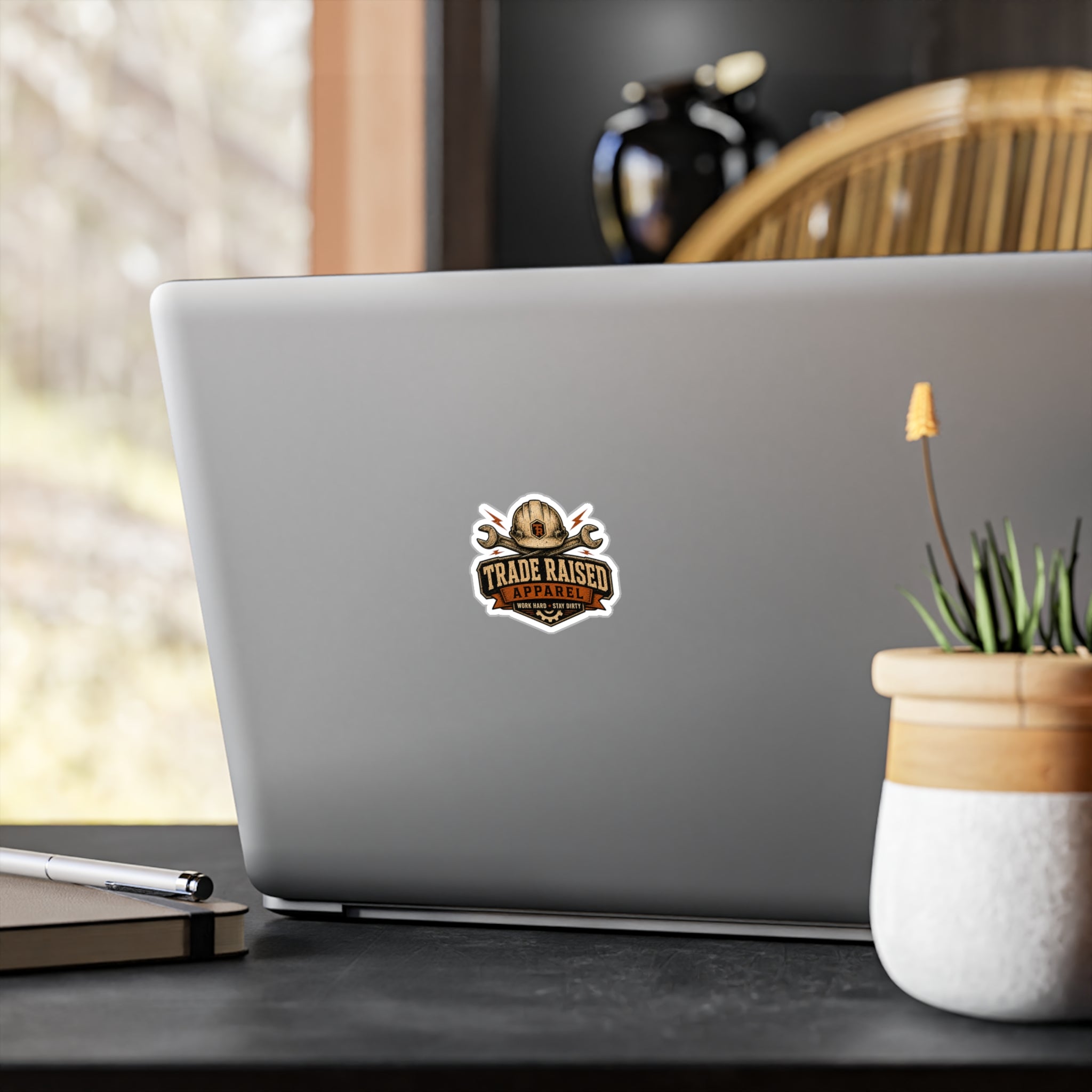 Trade Raised Apparel Sticker — 'Work Hard • Stay Dirty' Kiss-Cut Vinyl Decal