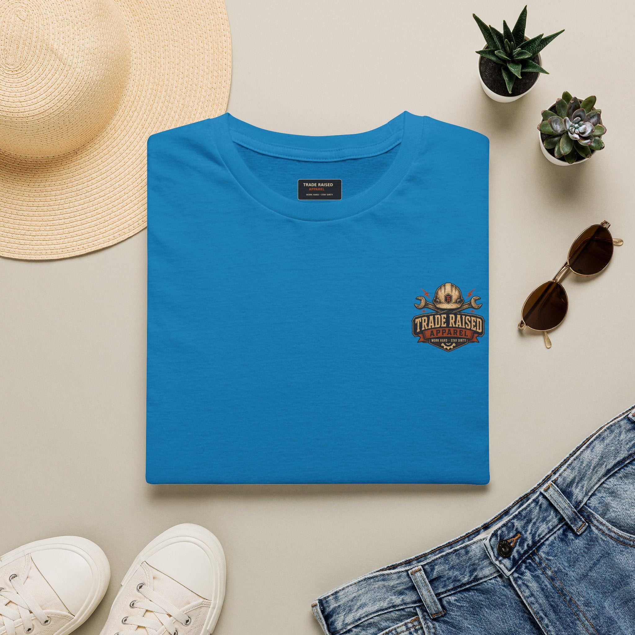 Trade Raised Fishing Logo T‑Shirt — Vintage Angler Tee