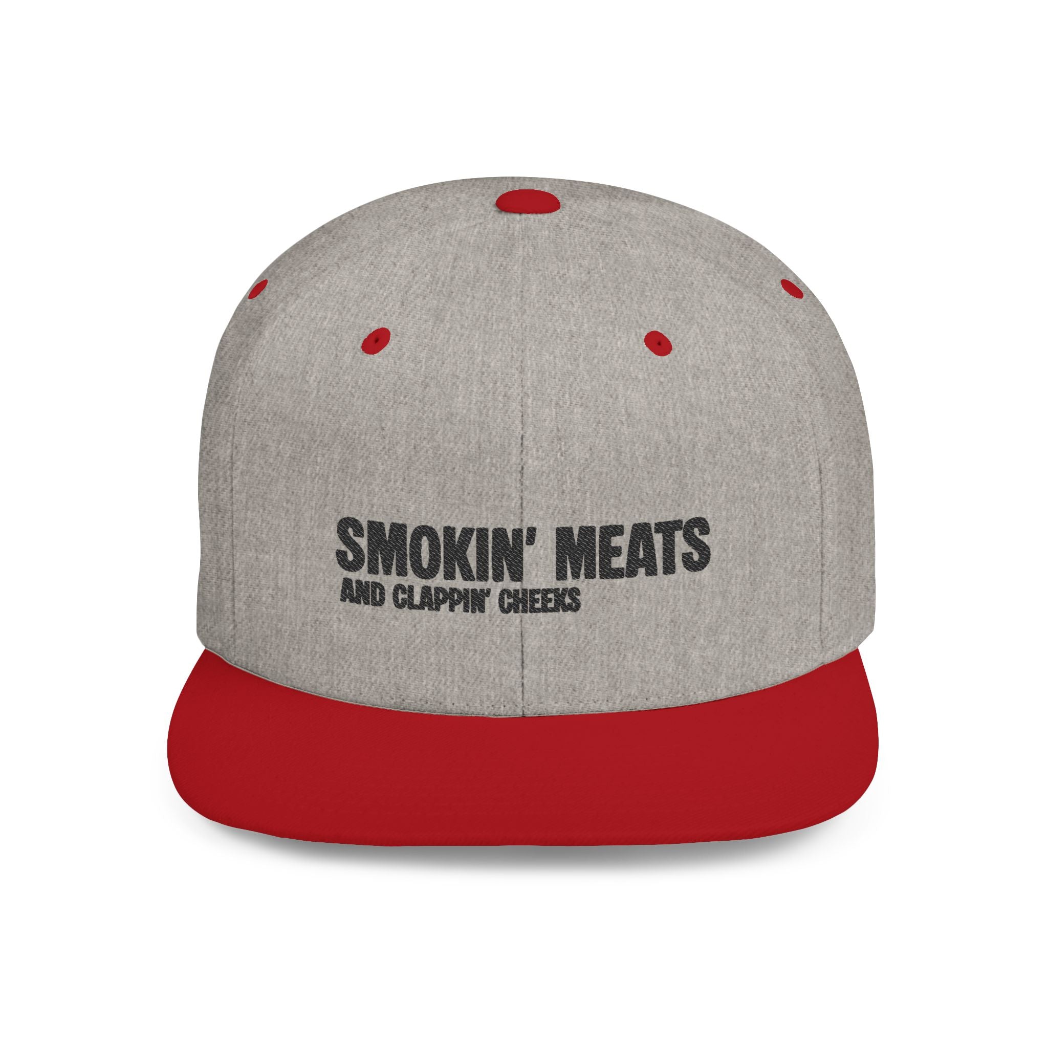 Snapback Hat — "Smokin' Meats and Clappin' Cheeks" BBQ Grill Cap