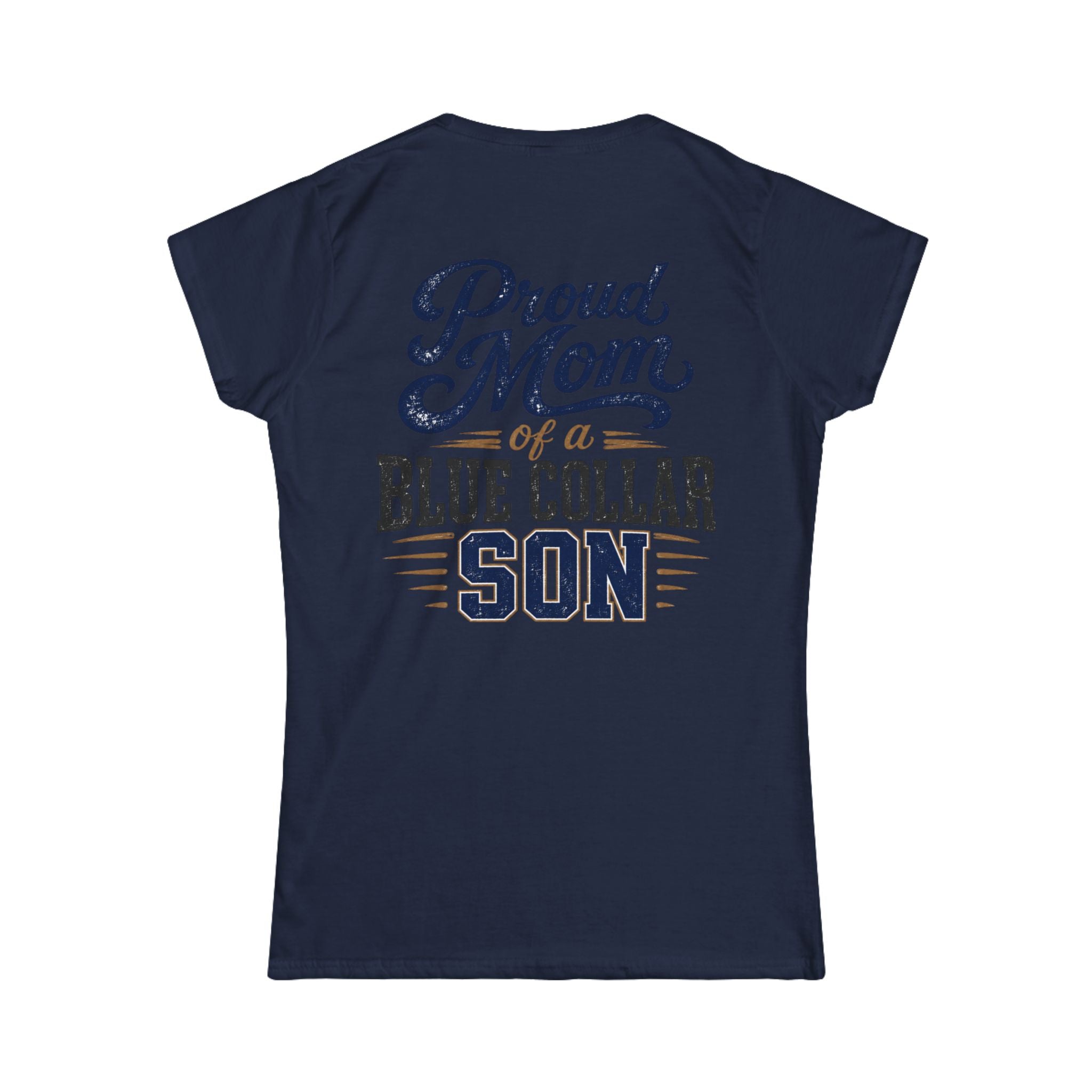 Proud Mom of a Blue Collar Son Tee — Women's Crewneck Shirt