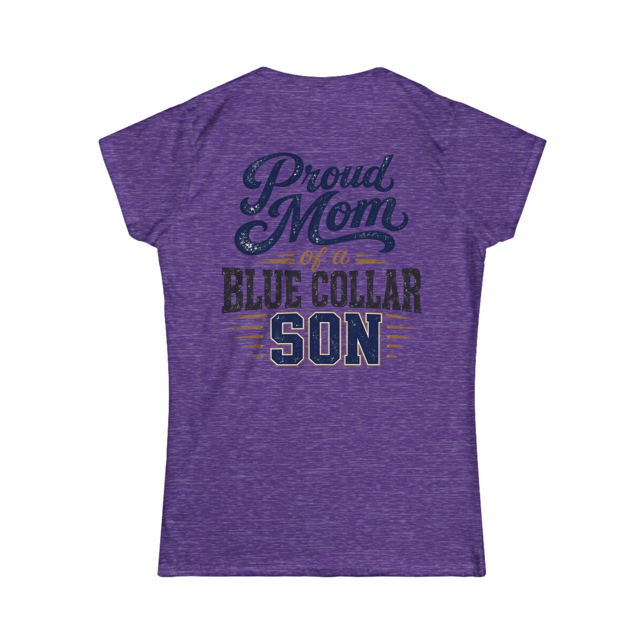 Proud Mom of a Blue Collar Son Tee — Women's Crewneck Shirt
