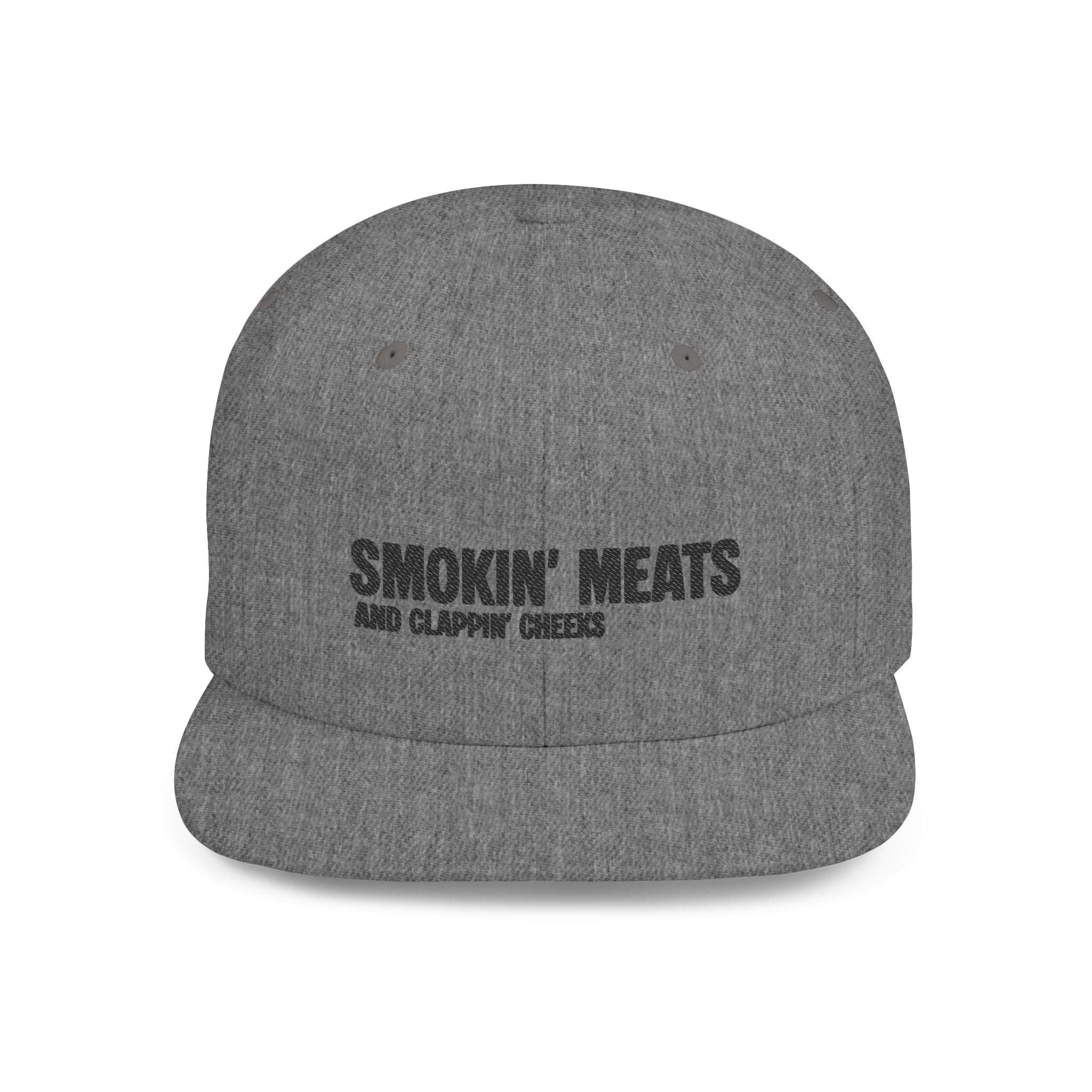 Snapback Hat — "Smokin' Meats and Clappin' Cheeks" BBQ Grill Cap