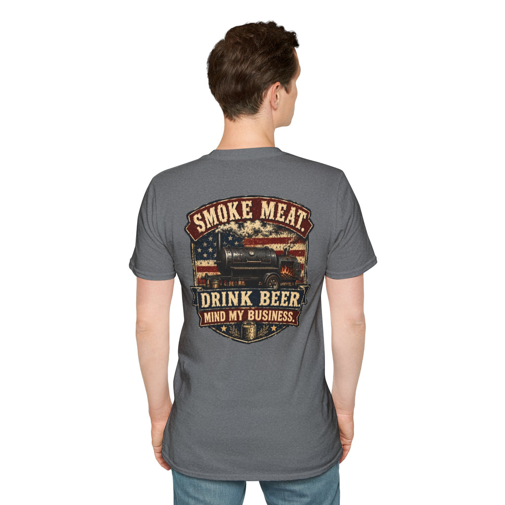 Trade Raised Logo T-Shirt — Vintage Farmer Sunrise Graphic Tee