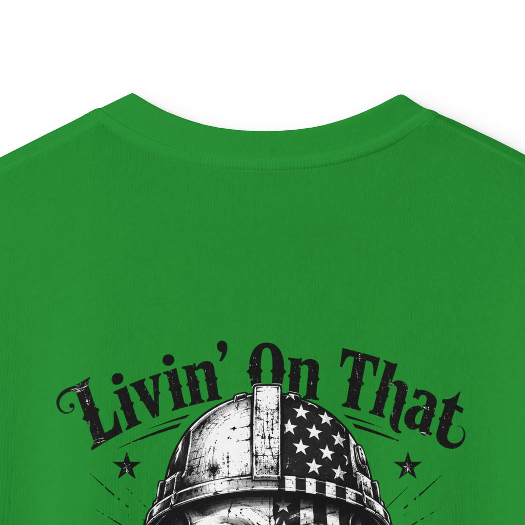 Kids Tee — "Livin' On That Blue Collar Dollar" Skull Workwear Graphic