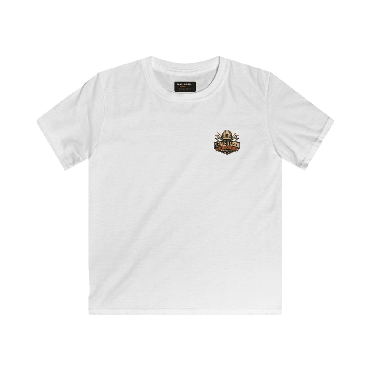 Kids Tee — Tropical Fishing Sunset Graphic (Back) with Small Front Logo