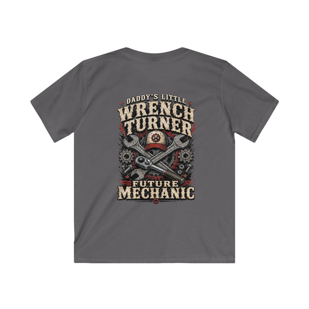 Kids Wrench Turner Tee — Future Mechanic Graphic T-Shirt