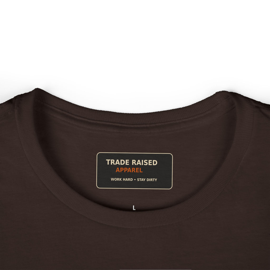 Women's Tee — "Powered by Caffeine and Nicotine" Retro Graphic Chest & Back