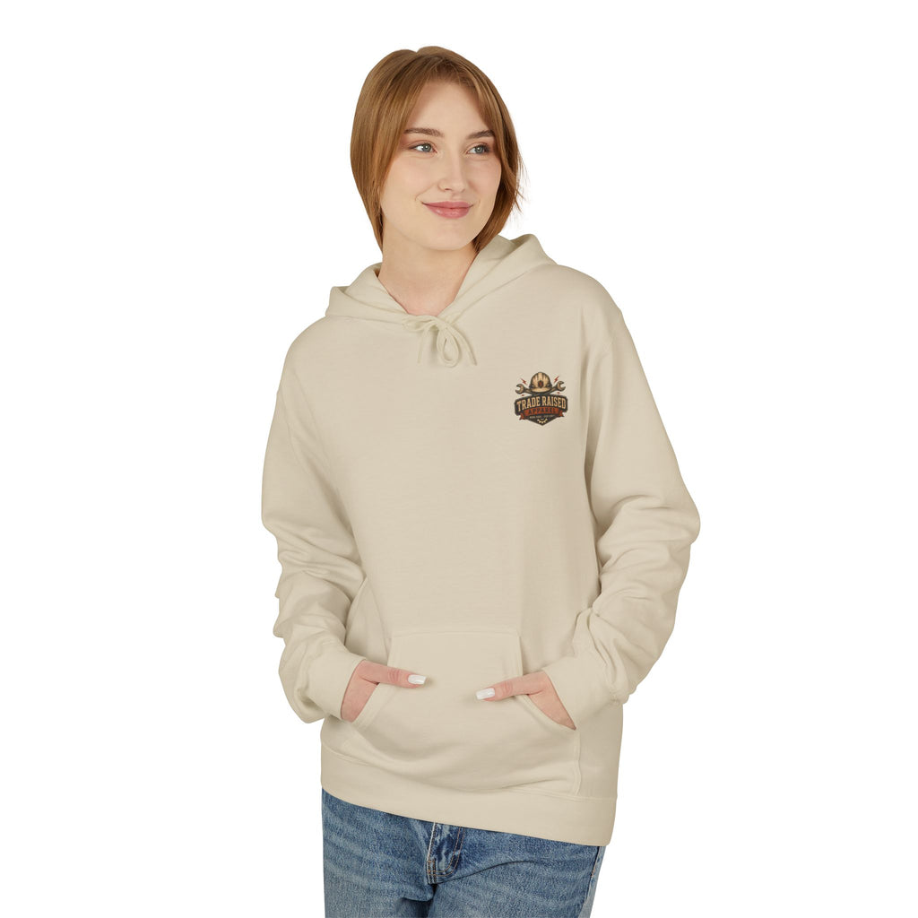 Somebody's Spoiled Blue Collar Wife Hoodie - Pink Retro Graphic Pullover