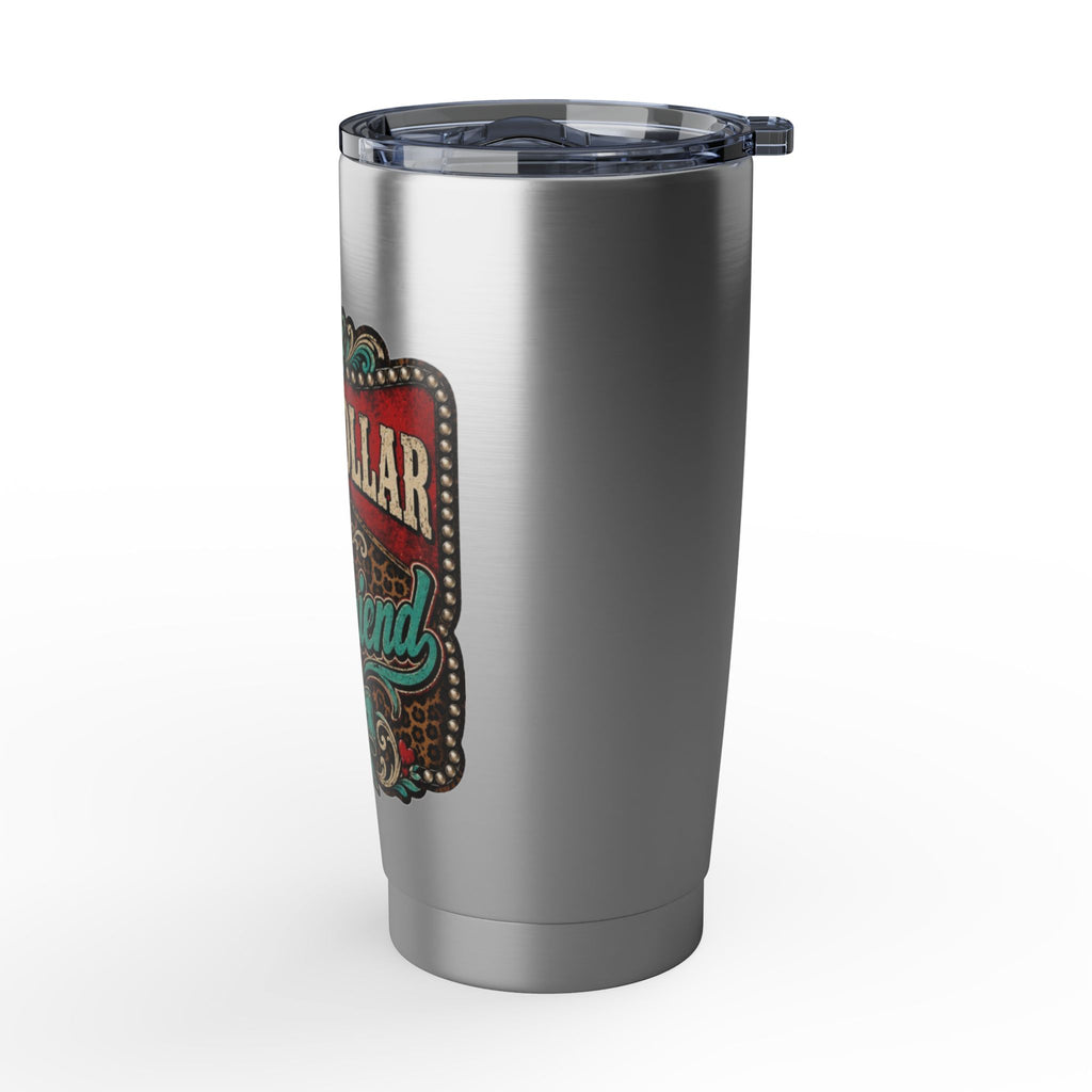 20oz Tumbler — "Blue Collar Girlfriend" Stainless Travel Cup