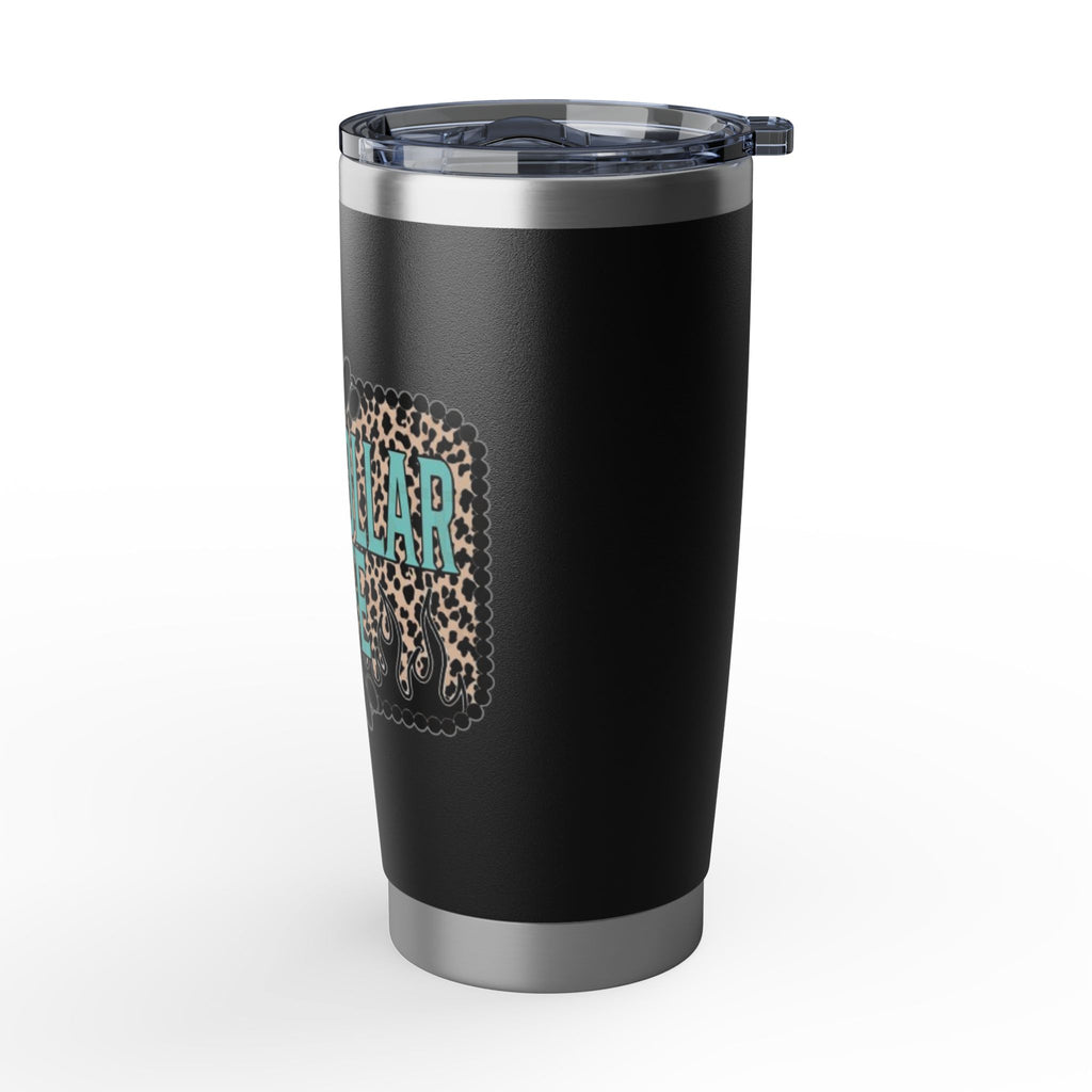 Blue Collar Wife Leopard Tumbler — 20oz Insulated Travel Cup