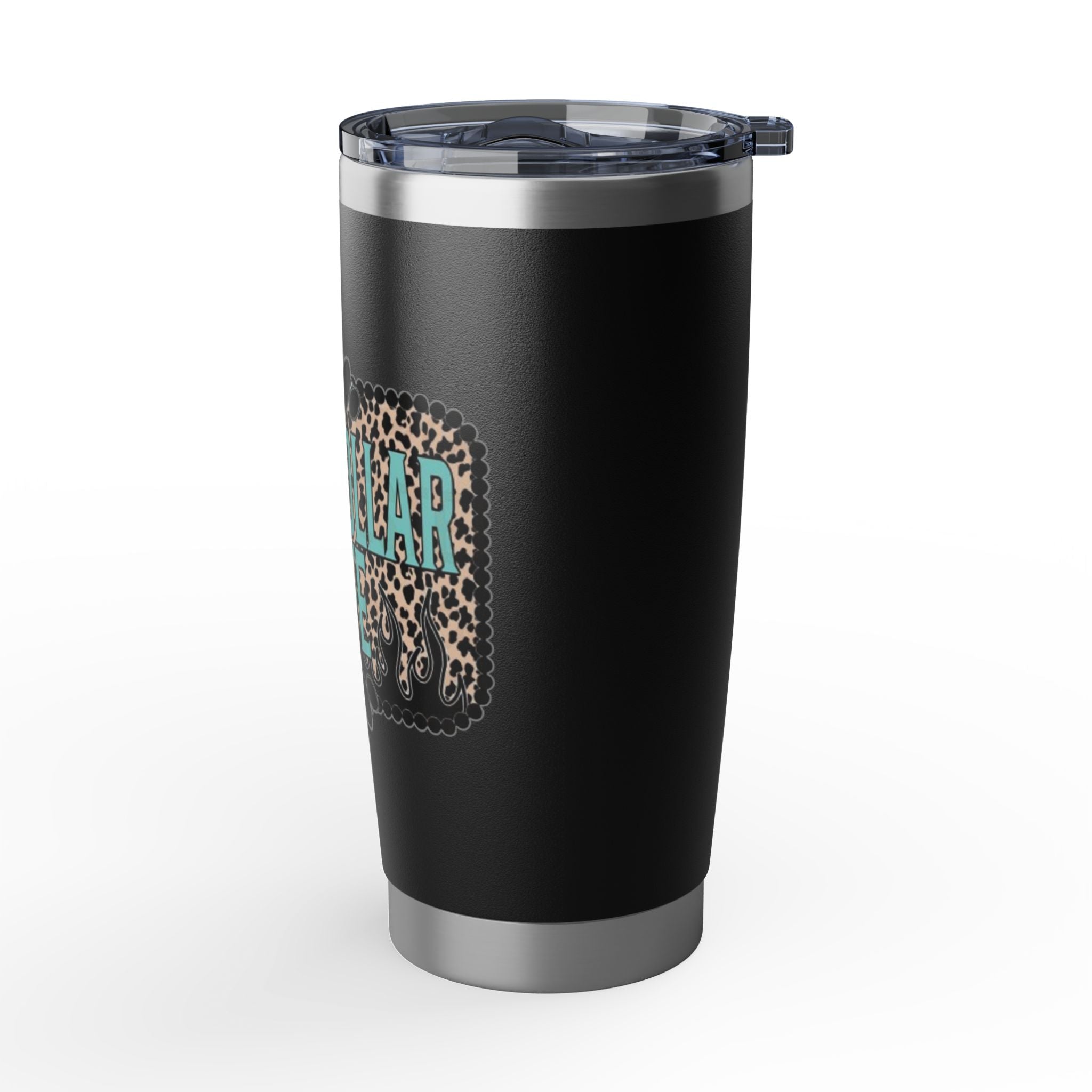 Blue Collar Wife Leopard Tumbler — 20oz Insulated Travel Cup