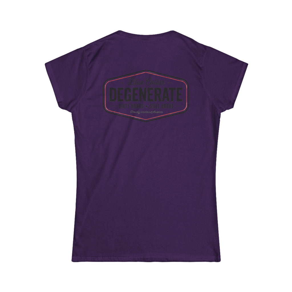 Women's Tee — 'Blue Collar Degenerate' Vintage Workwear Graphic